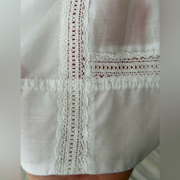 J. Crew Re-Imagined White Cotton/Silk Blouse - Picture 8 of 16